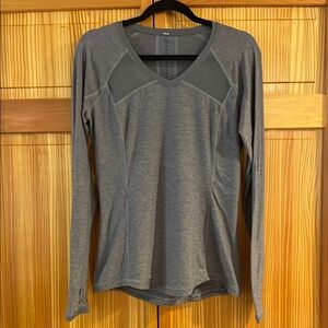 Lululemon Woman’s Gray Fitted Long Sleeve Tee Top